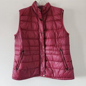 AIGLE | Puffer jacket vest down burgundy red sz Large